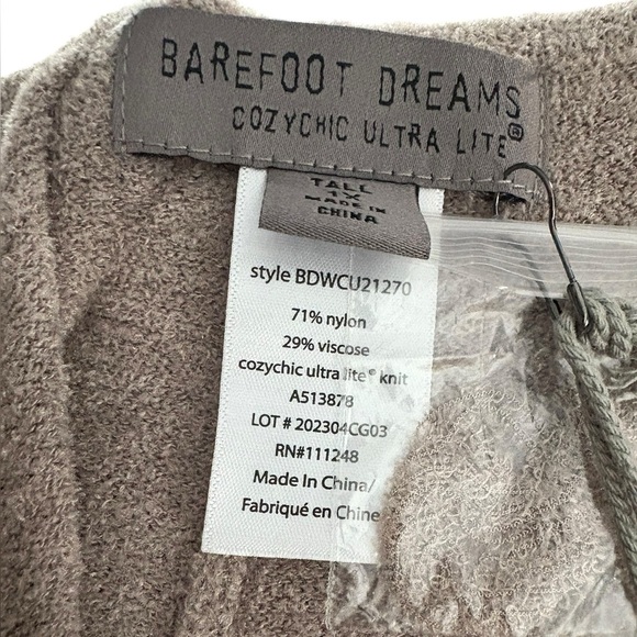 BAREFOOT DREAMS COZYCHIC ULTRA LITE RIBBED TUNNEL JOGGER SIZE 1X TALL - Picture 9 of 9